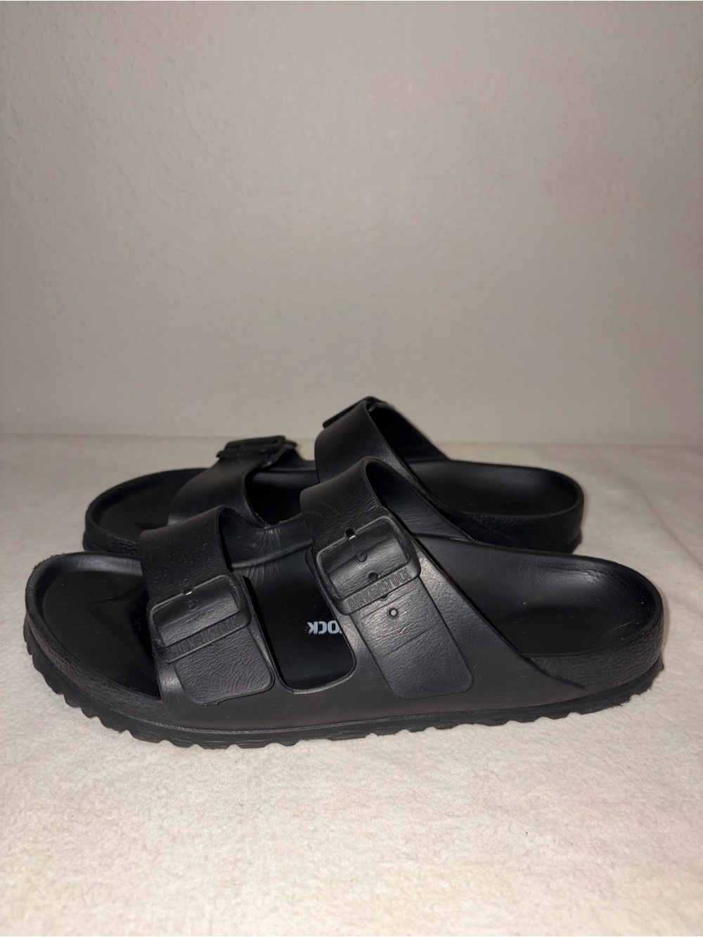 Birkenstock size 40/9 Essentials Ava Black Double-Strap Sandals - Picture 2 of 6